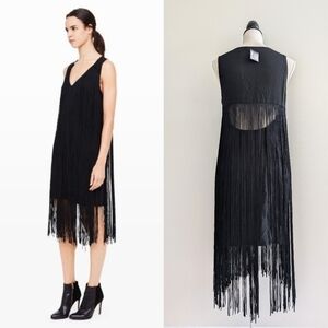 New Sz 4 Club Monaco Suzanne Fringe Dress